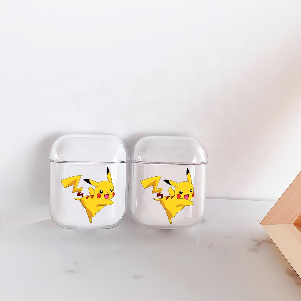 Pokemon Pikachu Hard Plastic Protective Clear Case Cover For Apple Airpods-AirPod Case-Altracase