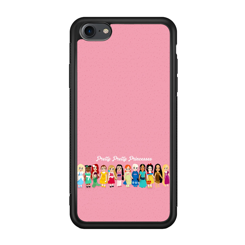 Pretty Pretty Princesses Pink iPhone 7 Case-Phone Case-Rubber Black (2D Case)-Altracase