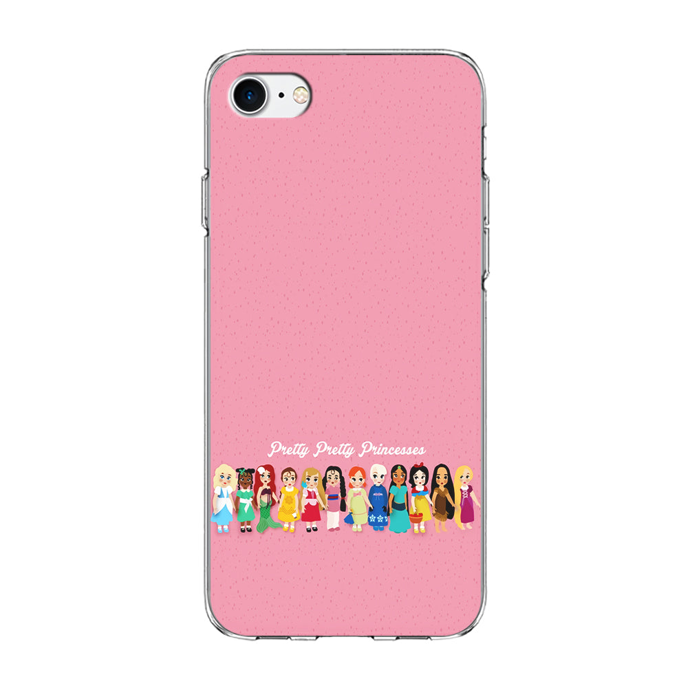 Pretty Pretty Princesses Pink iPhone 7 Case-Phone Case-Clear Soft Case-Altracase