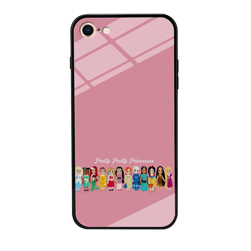 Pretty Pretty Princesses Pink iPhone 7 Case-Phone Case-Tempered Glass Case-Altracase