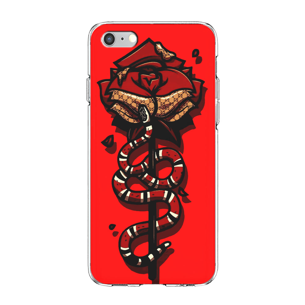 Red Rose Red Snake iPhone 6 | 6s Case-Phone Case-Clear Soft Case-Altracase