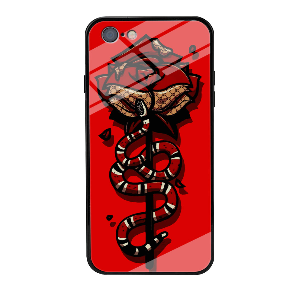 Red Rose Red Snake iPhone 6 Plus | 6s Plus Case-Phone Case-Tempered Glass Case-Altracase