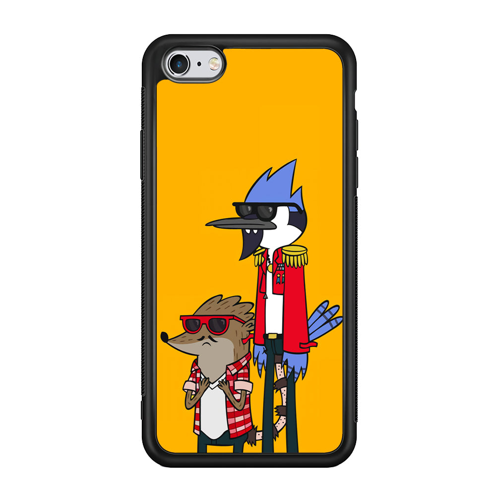 Regular Show Rigby and Mordecai iPhone 6 | 6s Case-Phone Case-Rubber Black (2D Case)-Altracase