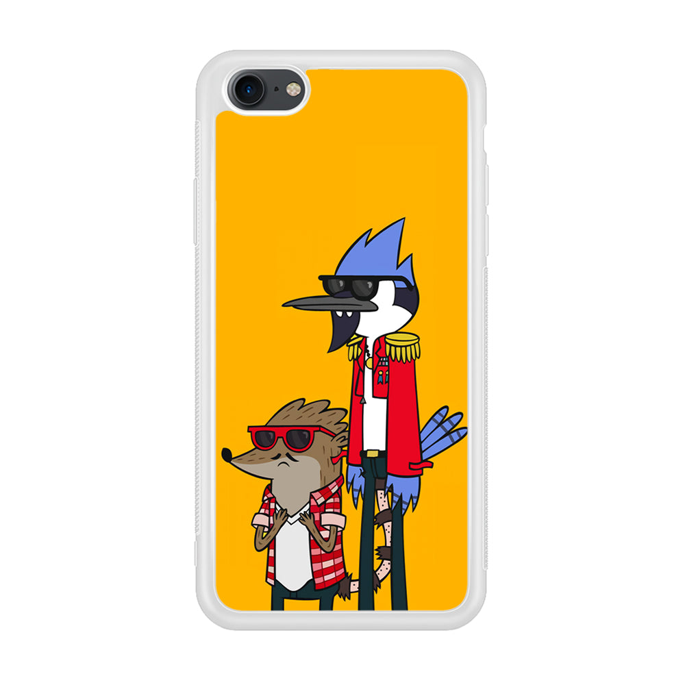 Regular Show Rigby and Mordecai iPhone 7 Case-Phone Case-Rubber White (2D Case)-Altracase