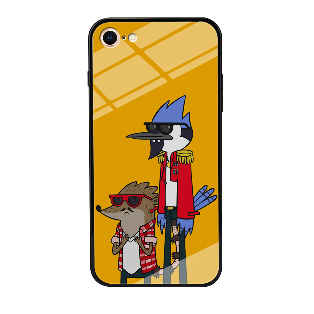 Regular Show Rigby and Mordecai iPhone 7 Case-Phone Case-Tempered Glass Case-Altracase