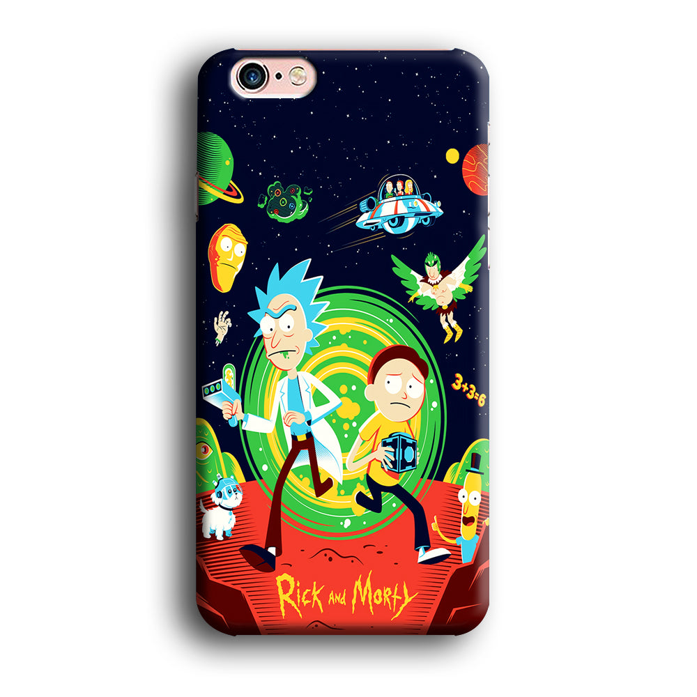 Rick and Morty Cartoon Poster iPhone 6 | 6s Case-Phone Case-3D Case-Altracase