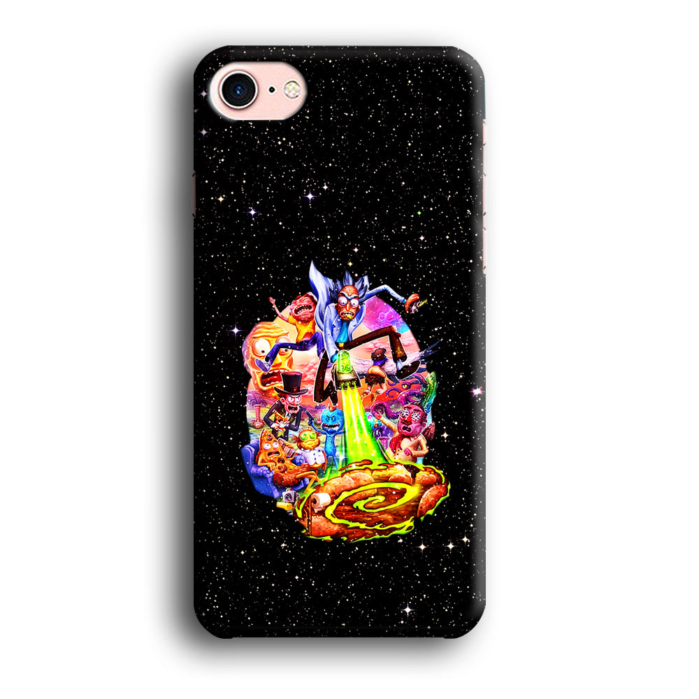 Rick and Morty Galaxy Starlight iPhone 7 Case-Phone Case-3D Case-Altracase