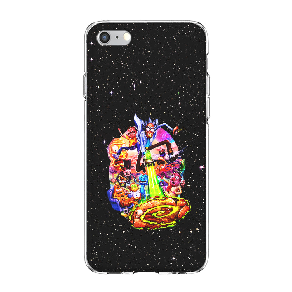 Rick and Morty Galaxy Starlight iPhone 6 | 6s Case-Phone Case-Clear Soft Case-Altracase