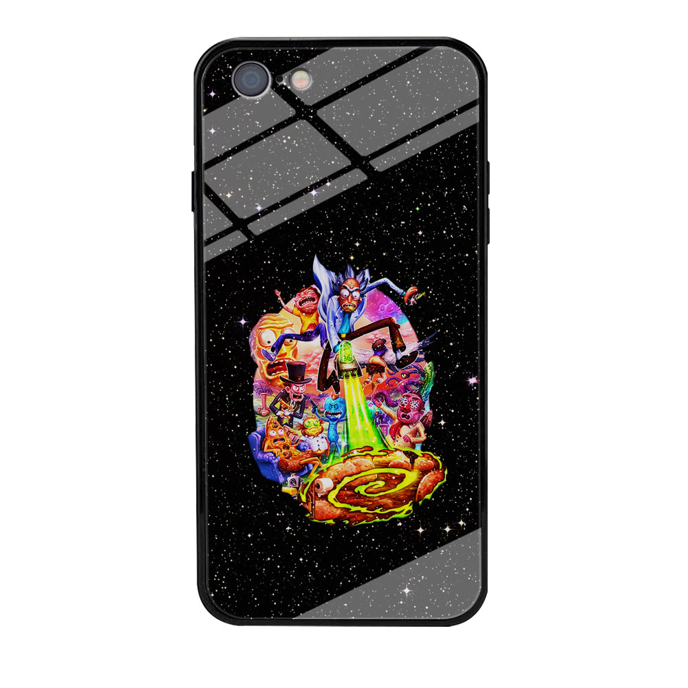 Rick and Morty Galaxy Starlight iPhone 6 Plus | 6s Plus Case-Phone Case-Tempered Glass Case-Altracase