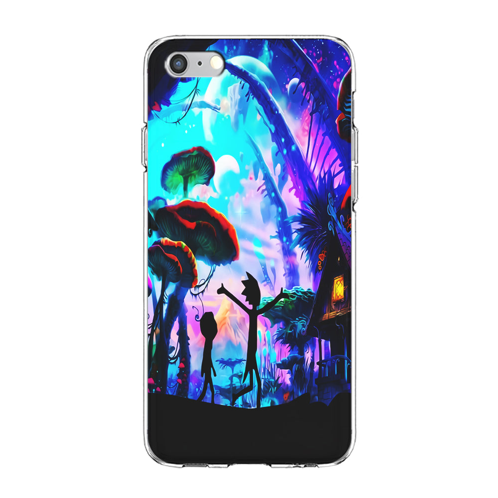 Rick and Morty Mushroom Forest iPhone 6 | 6s Case-Phone Case-Clear Soft Case-Altracase