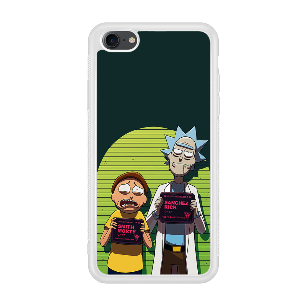 Rick and Morty Prisoner iPhone 7 Case-Phone Case-Rubber White (2D Case)-Altracase