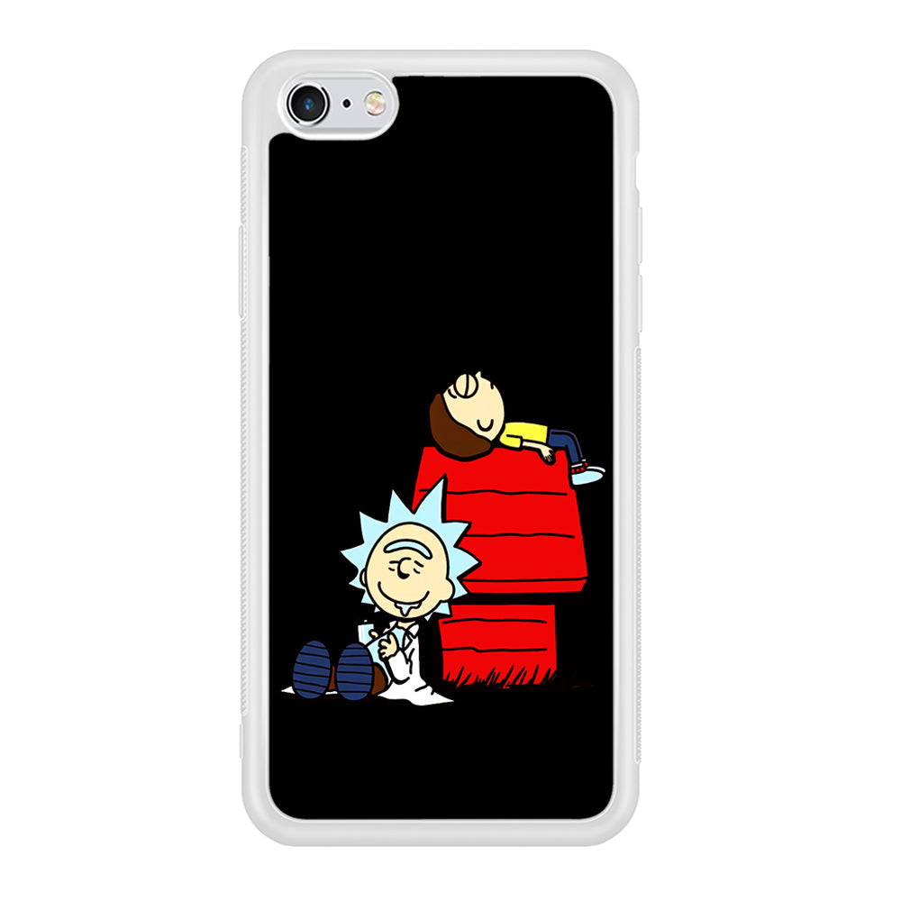 Rick and Morty Snoopy House iPhone 6 | 6s Case-Phone Case-Rubber White (2D Case)-Altracase