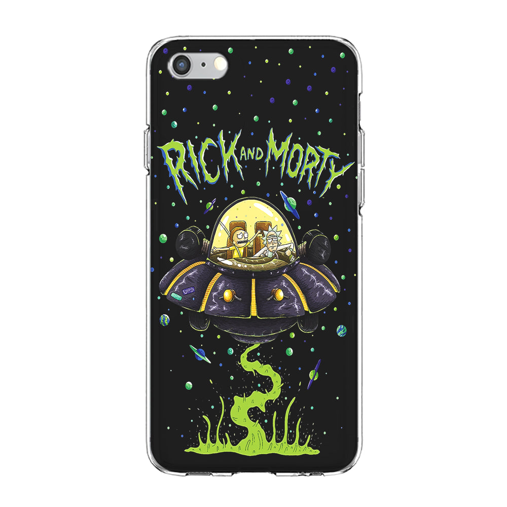 Rick and Morty Spacecraft iPhone 6 Plus | 6s Plus Case-Phone Case-Clear Soft Case-Altracase