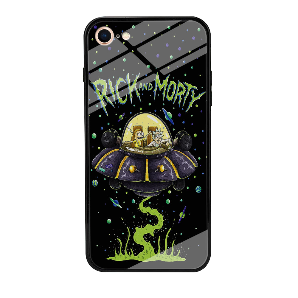 Rick and Morty Spacecraft iPhone 7 Case-Phone Case-Tempered Glass Case-Altracase