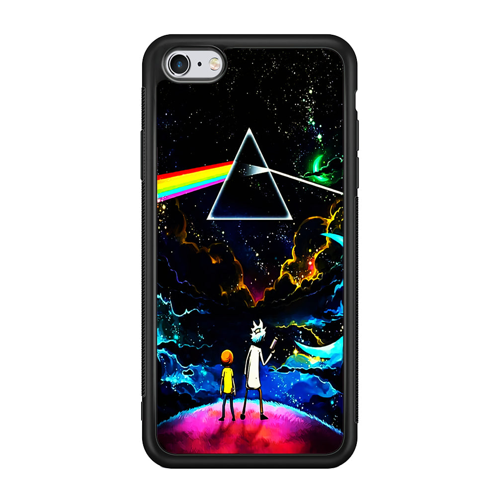 Rick and Morty Triangle Painting iPhone 6 | 6s Case-Phone Case-Rubber Black (2D Case)-Altracase