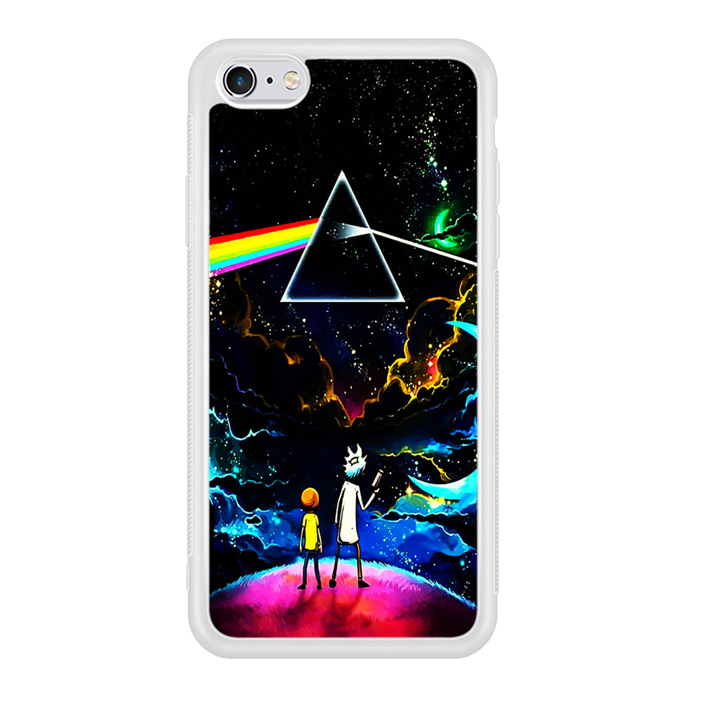 Rick and Morty Triangle Painting iPhone 6 | 6s Case-Phone Case-Rubber White (2D Case)-Altracase