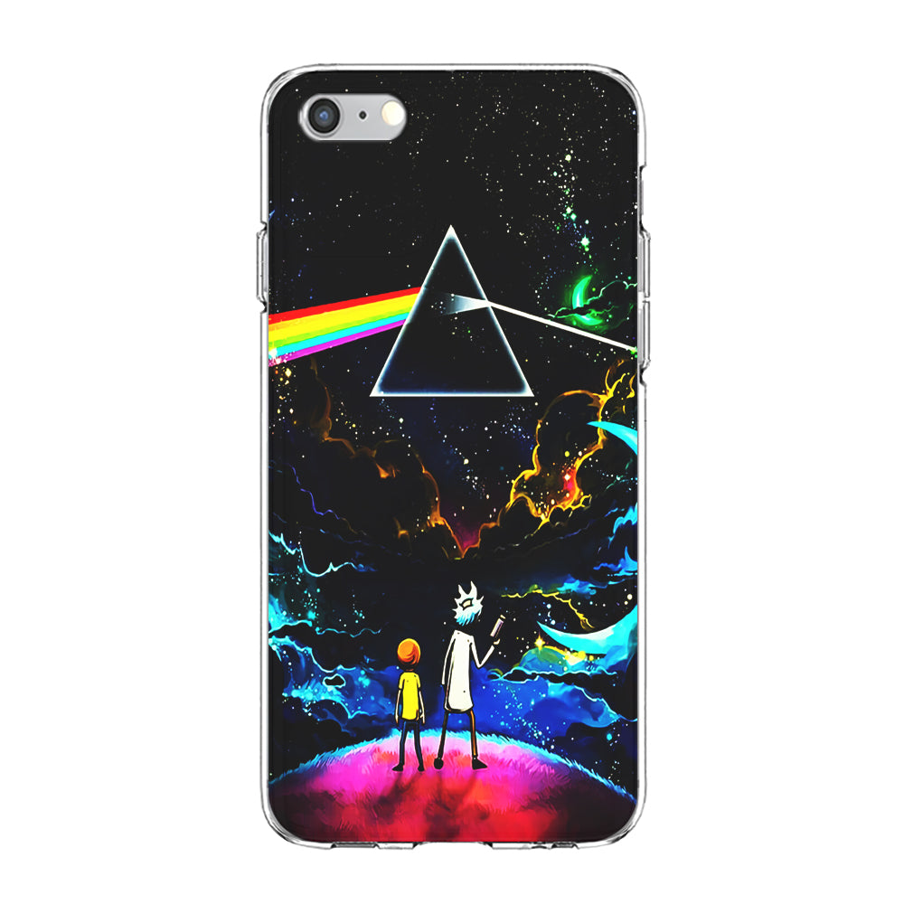 Rick and Morty Triangle Painting iPhone 6 Plus | 6s Plus Case-Phone Case-Clear Soft Case-Altracase