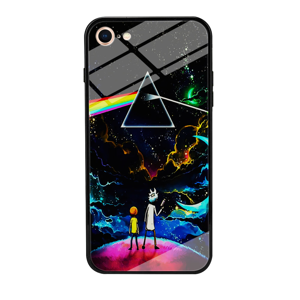 Rick and Morty Triangle Painting iPhone 7 Case-Phone Case-Tempered Glass Case-Altracase