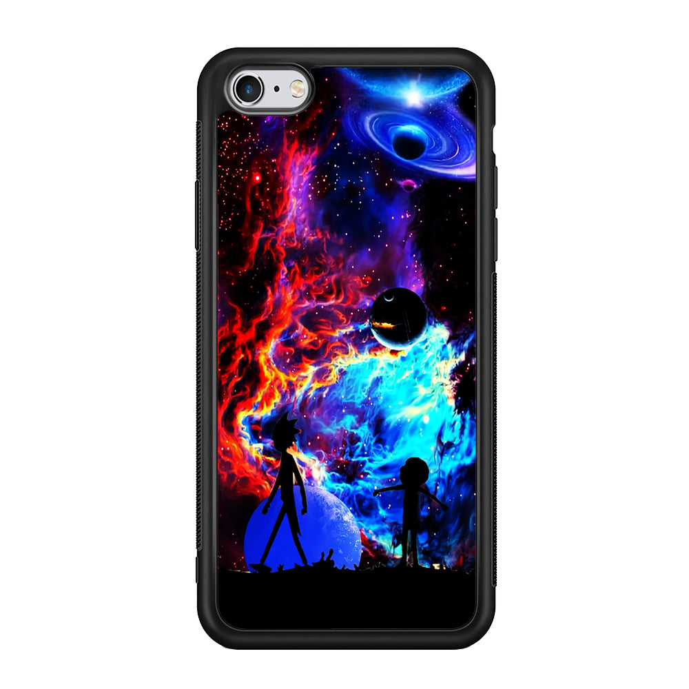 Rick and Morty Wonderful Galaxy iPhone 6 | 6s Case-Phone Case-Rubber Black (2D Case)-Altracase