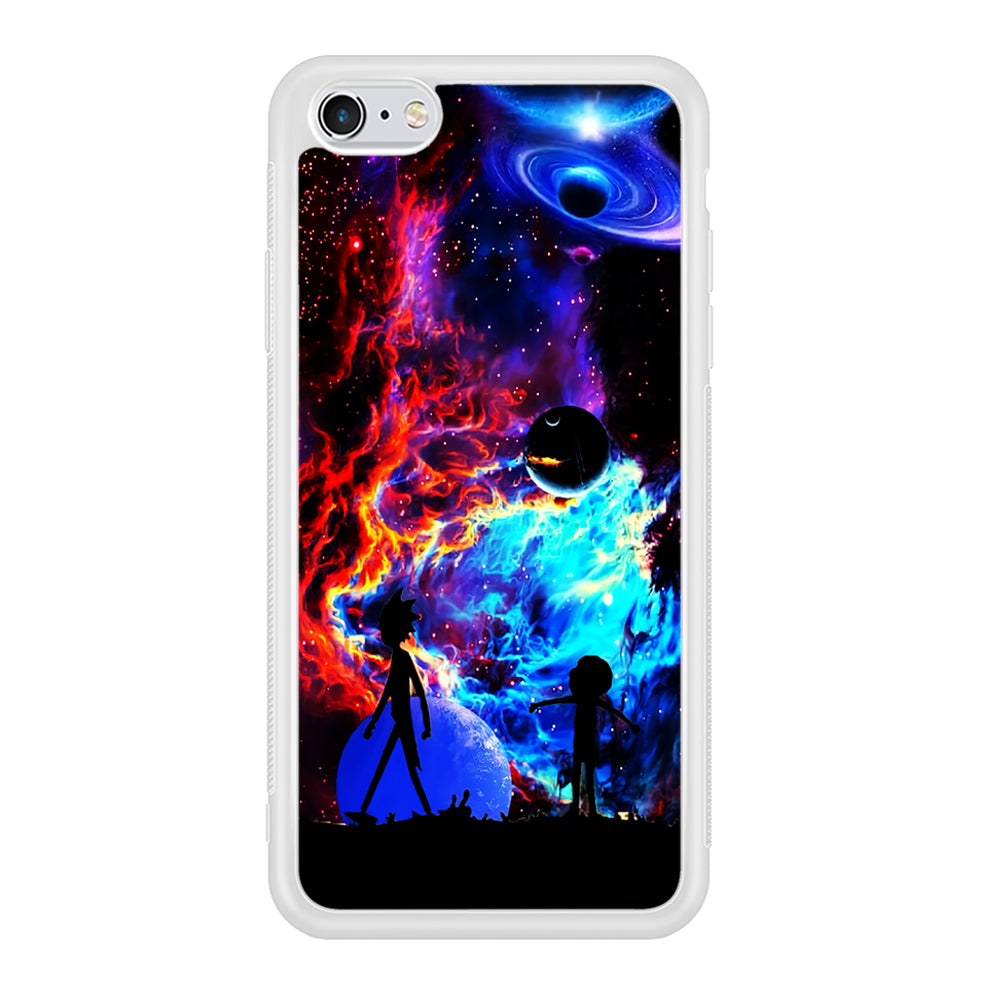 Rick and Morty Wonderful Galaxy iPhone 6 | 6s Case-Phone Case-Rubber White (2D Case)-Altracase