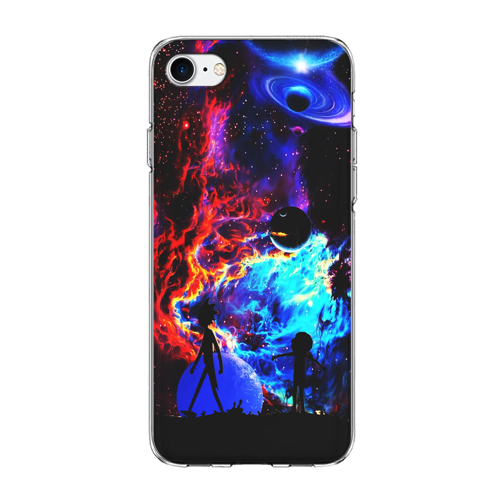 Rick and Morty Wonderful Galaxy iPhone 7 Case-Phone Case-Clear Soft Case-Altracase