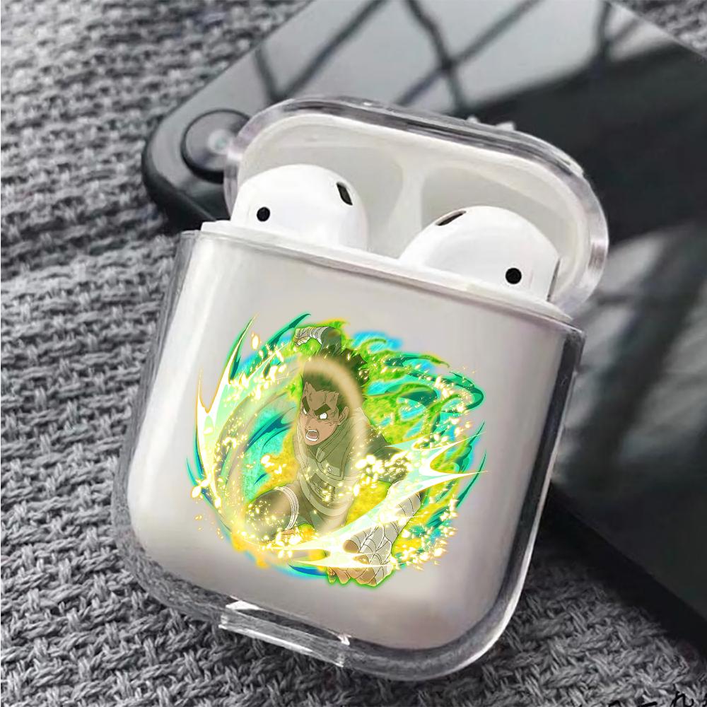 Rock Lee Ultimate Jutsu Hard Plastic Protective Clear Case Cover For Apple Airpods-AirPod Case-Altracase
