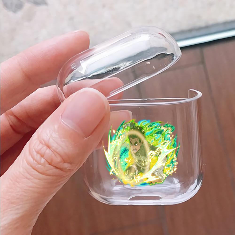 Rock Lee Ultimate Jutsu Hard Plastic Protective Clear Case Cover For Apple Airpods-AirPod Case-Altracase