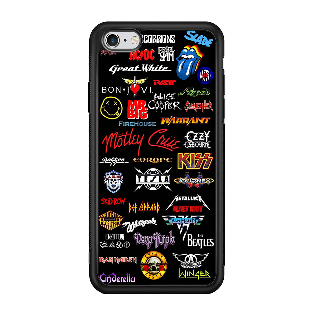Rock and Metal Band Logo iPhone 6 Plus | 6s Plus Case-Phone Case-Rubber Black (2D Case)-Altracase