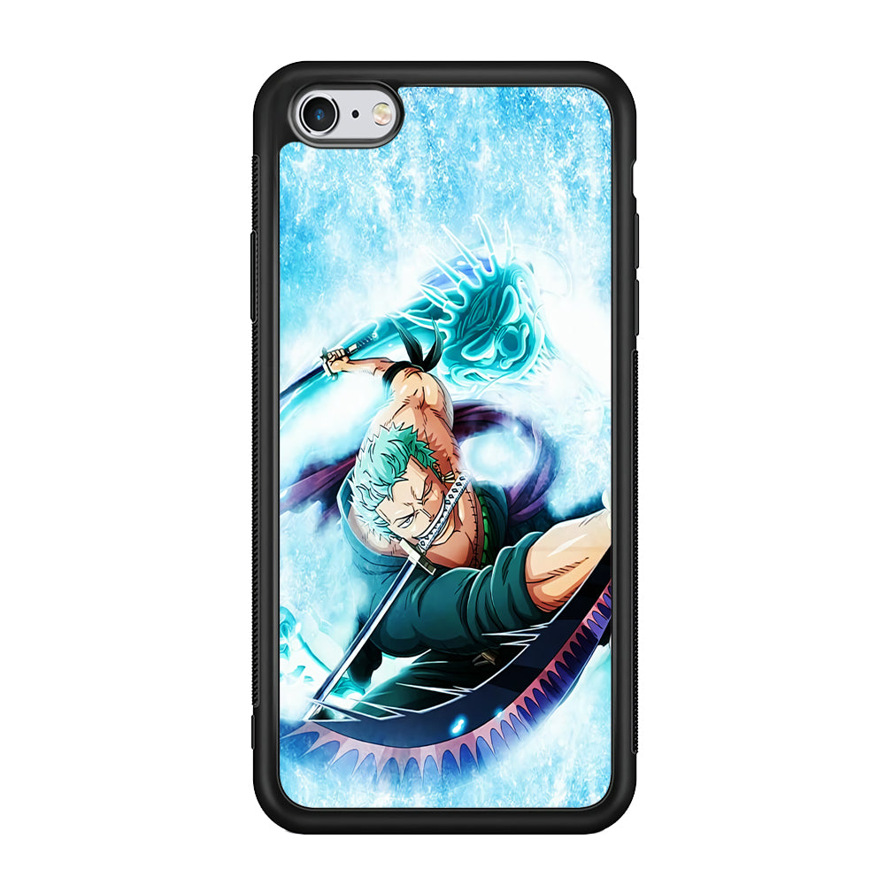 Roronoa Zoro Dragon Sword iPhone 6 | 6s Case-Phone Case-Rubber Black (2D Case)-Altracase