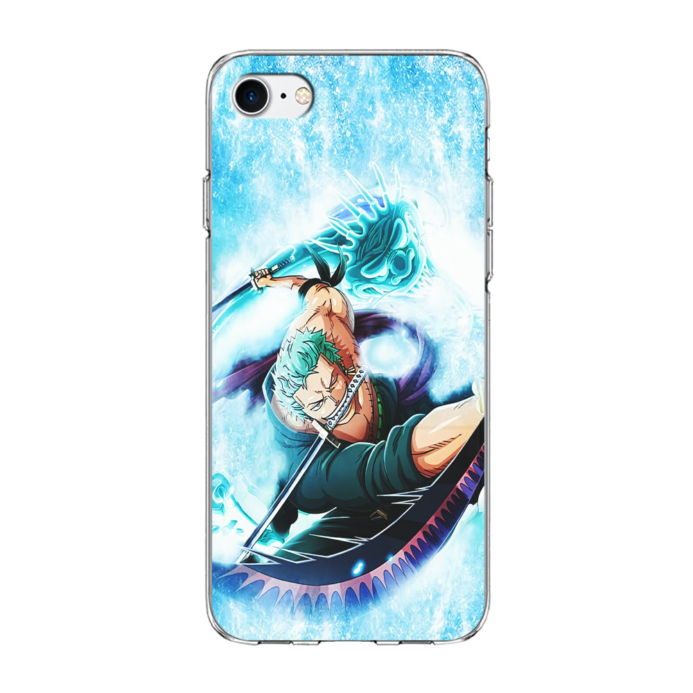 Roronoa Zoro Dragon Sword iPhone 7 Case-Phone Case-Clear Soft Case-Altracase