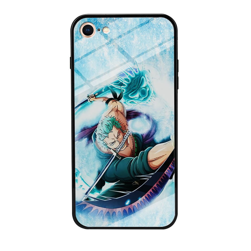 Roronoa Zoro Dragon Sword iPhone 7 Case-Phone Case-Tempered Glass Case-Altracase