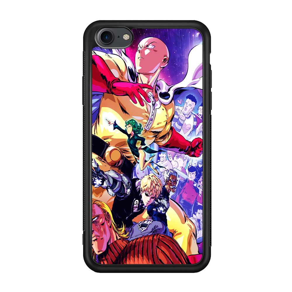 Saitama Alliance S-Class Hero iPhone 7 Case-Phone Case-Rubber Black (2D Case)-Altracase