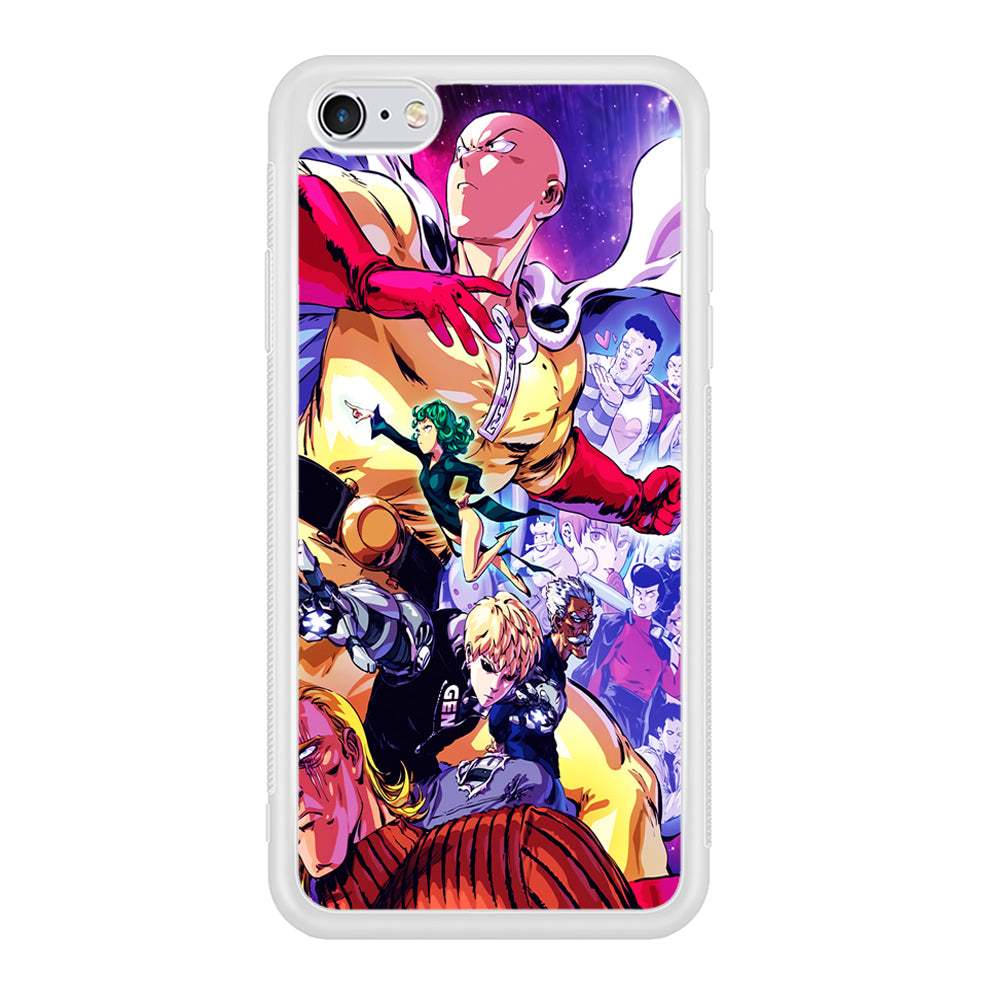 Saitama Alliance S-Class Hero iPhone 6 | 6s Case-Phone Case-Rubber White (2D Case)-Altracase