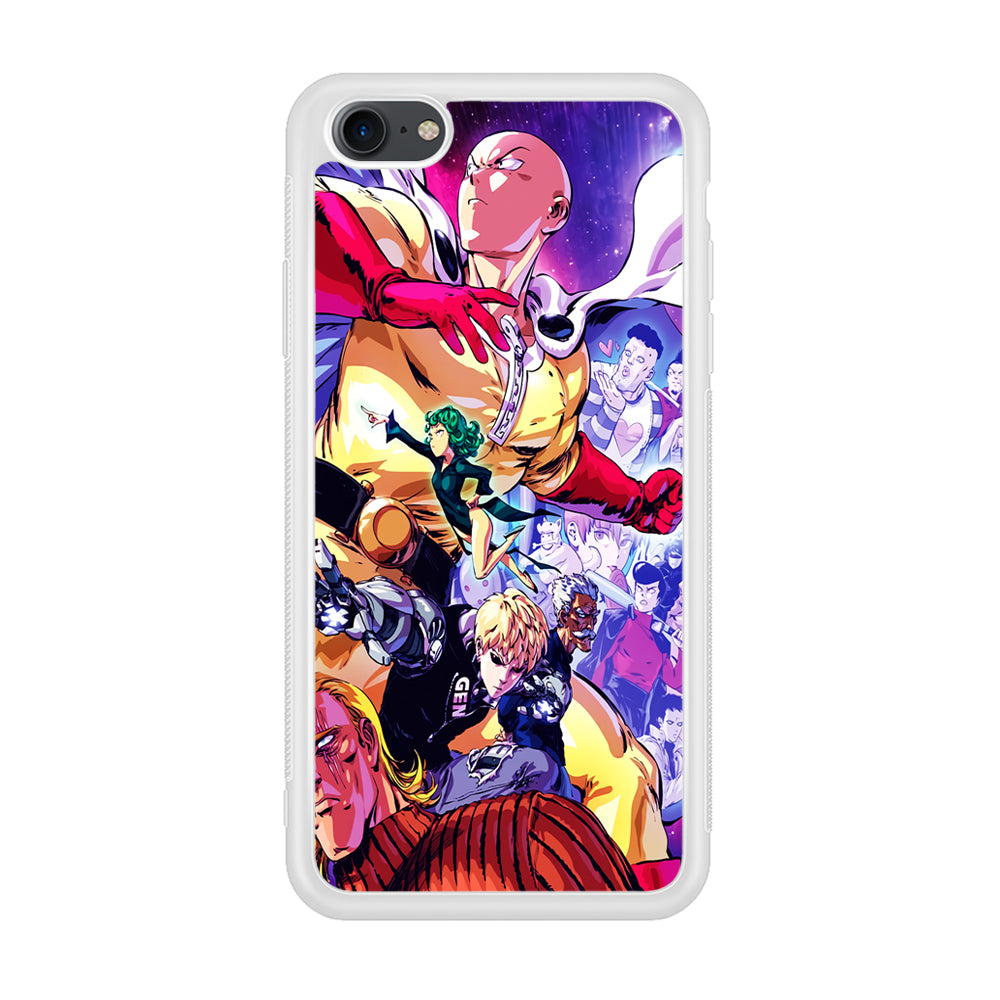 Saitama Alliance S-Class Hero iPhone 7 Case-Phone Case-Rubber White (2D Case)-Altracase
