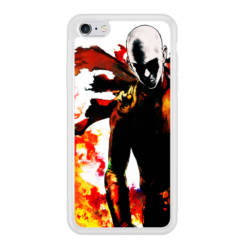 Saitama Strongest Man iPhone 6 | 6s Case-Phone Case-Rubber White (2D Case)-Altracase