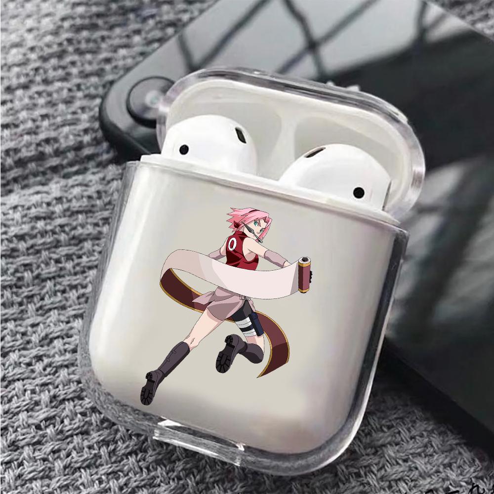 Sakura Haruno Hard Plastic Protective Clear Case Cover For Apple Airpods-AirPod Case-Altracase