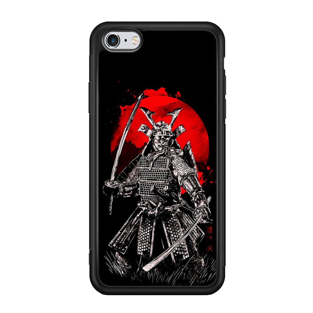 Samurai Two Swords iPhone 6 | 6s Case-Phone Case-Rubber Black (2D Case)-Altracase