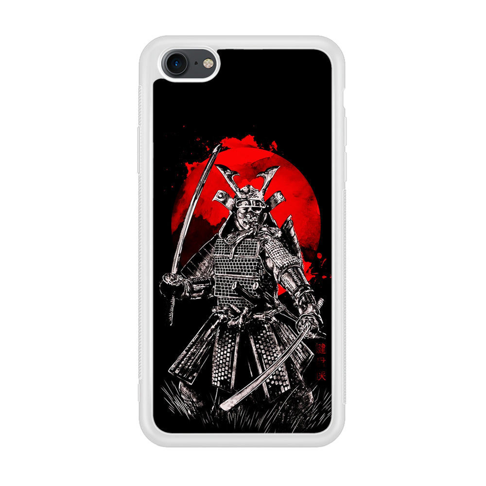 Samurai Two Swords iPhone 7 Case-Phone Case-Rubber White (2D Case)-Altracase