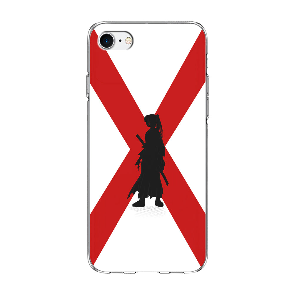 Samurai X Kenshin Silhouette iPhone 7 Case-Phone Case-Clear Soft Case-Altracase