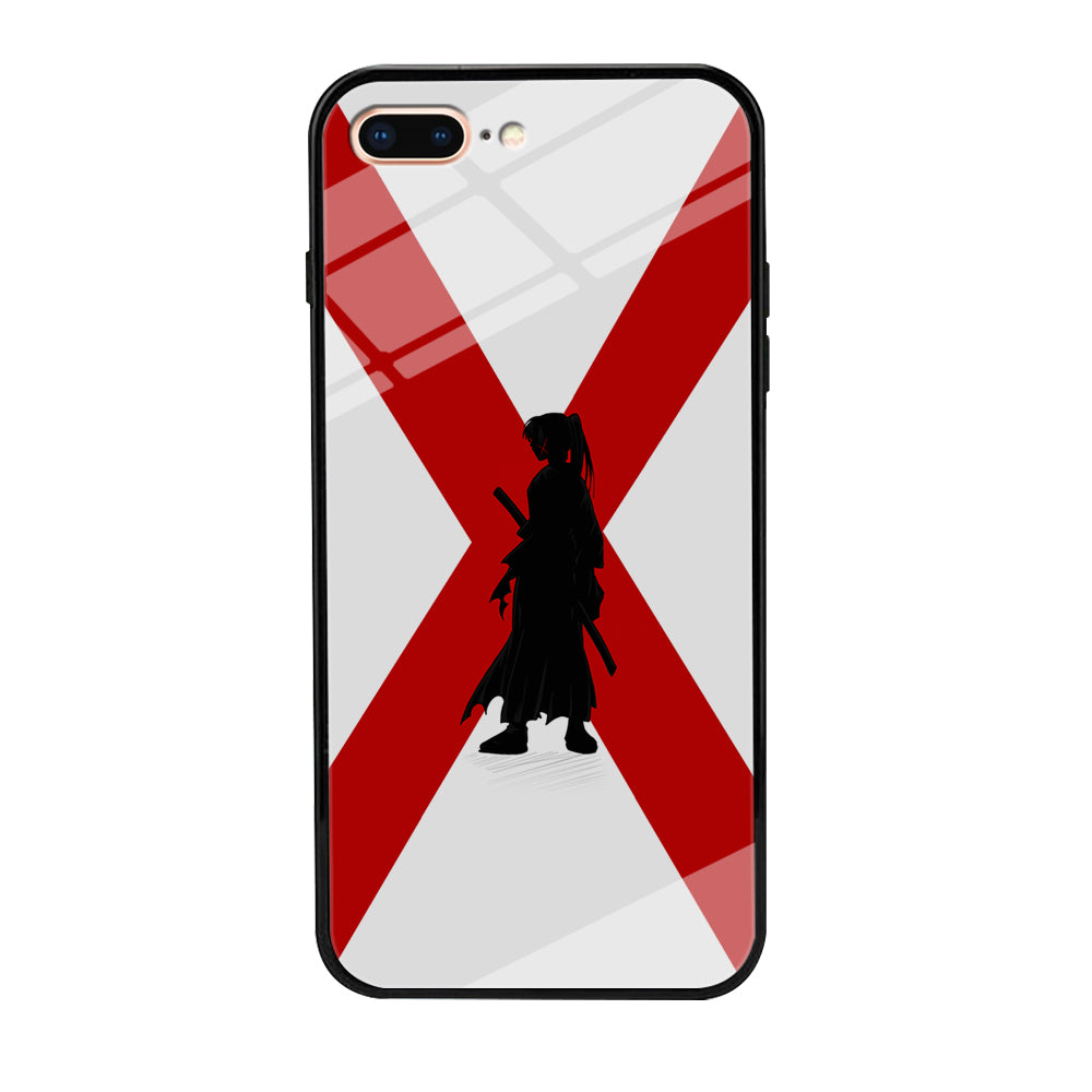 Samurai X Kenshin Silhouette iPhone 7 Plus Case-Phone Case-Tempered Glass Case-Altracase
