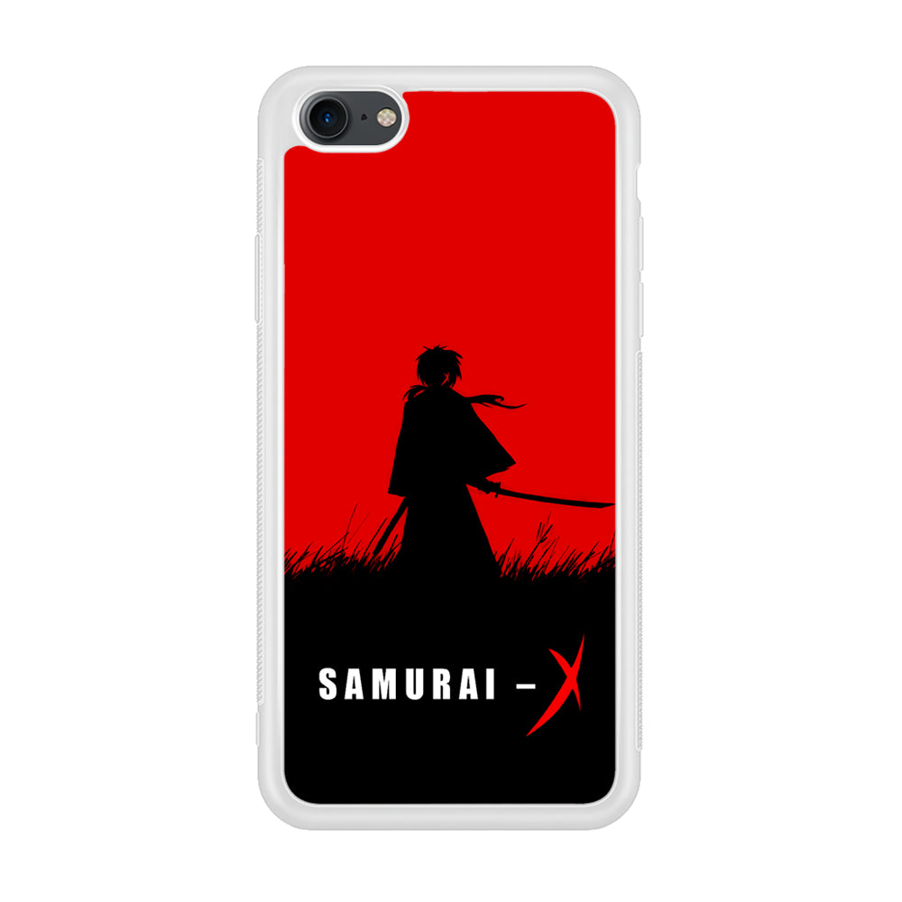 Samurai X Silhouette Poster iPhone 7 Case-Phone Case-Rubber White (2D Case)-Altracase