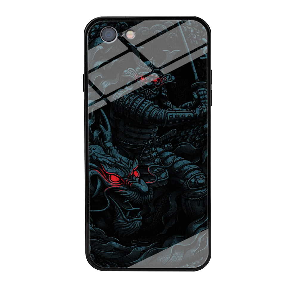Samurai and Dragon iPhone 6 | 6s Case-Phone Case-Tempered Glass Case-Altracase