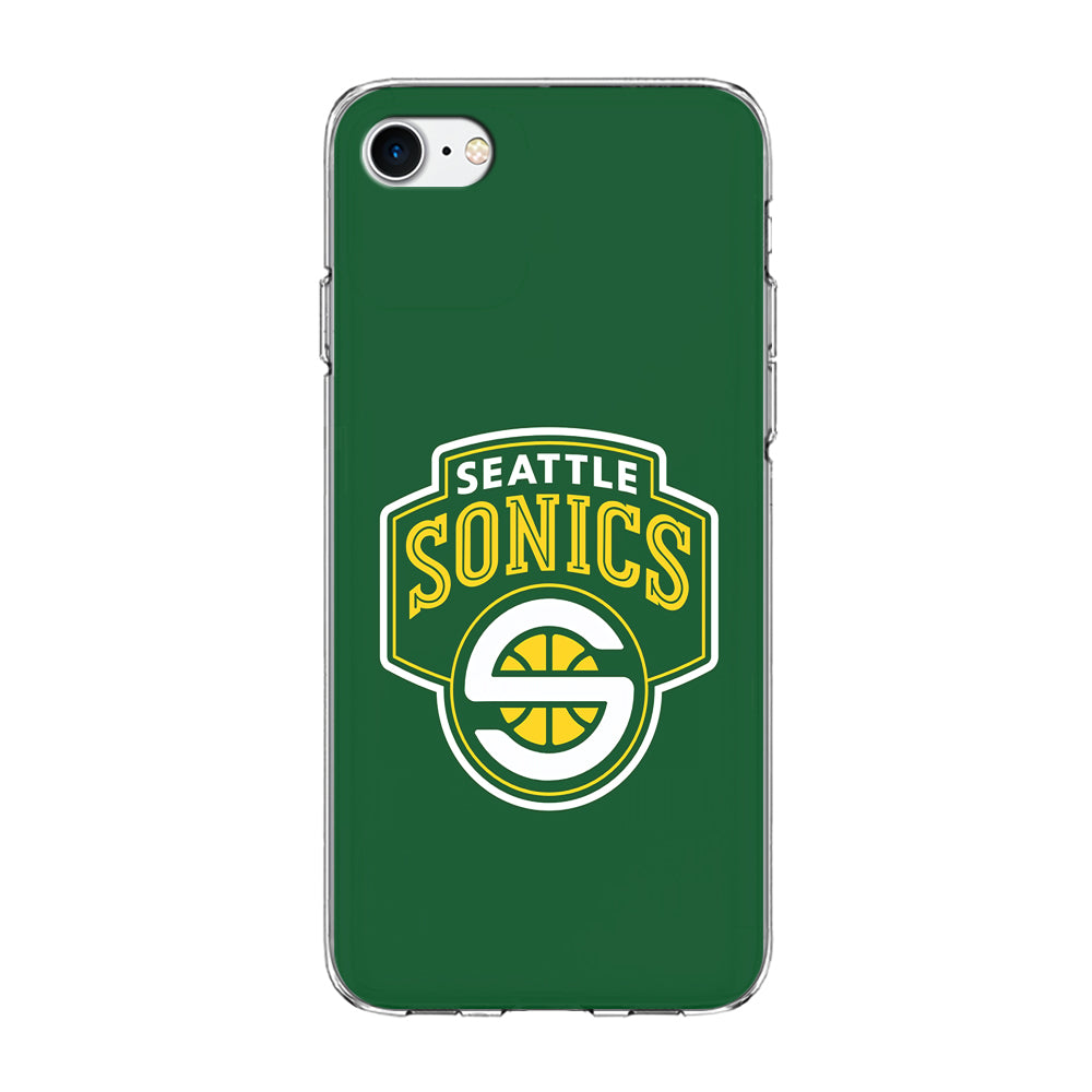 Seattle SuperSonics Logo iPhone 7 Case-Phone Case-Clear Soft Case-Altracase
