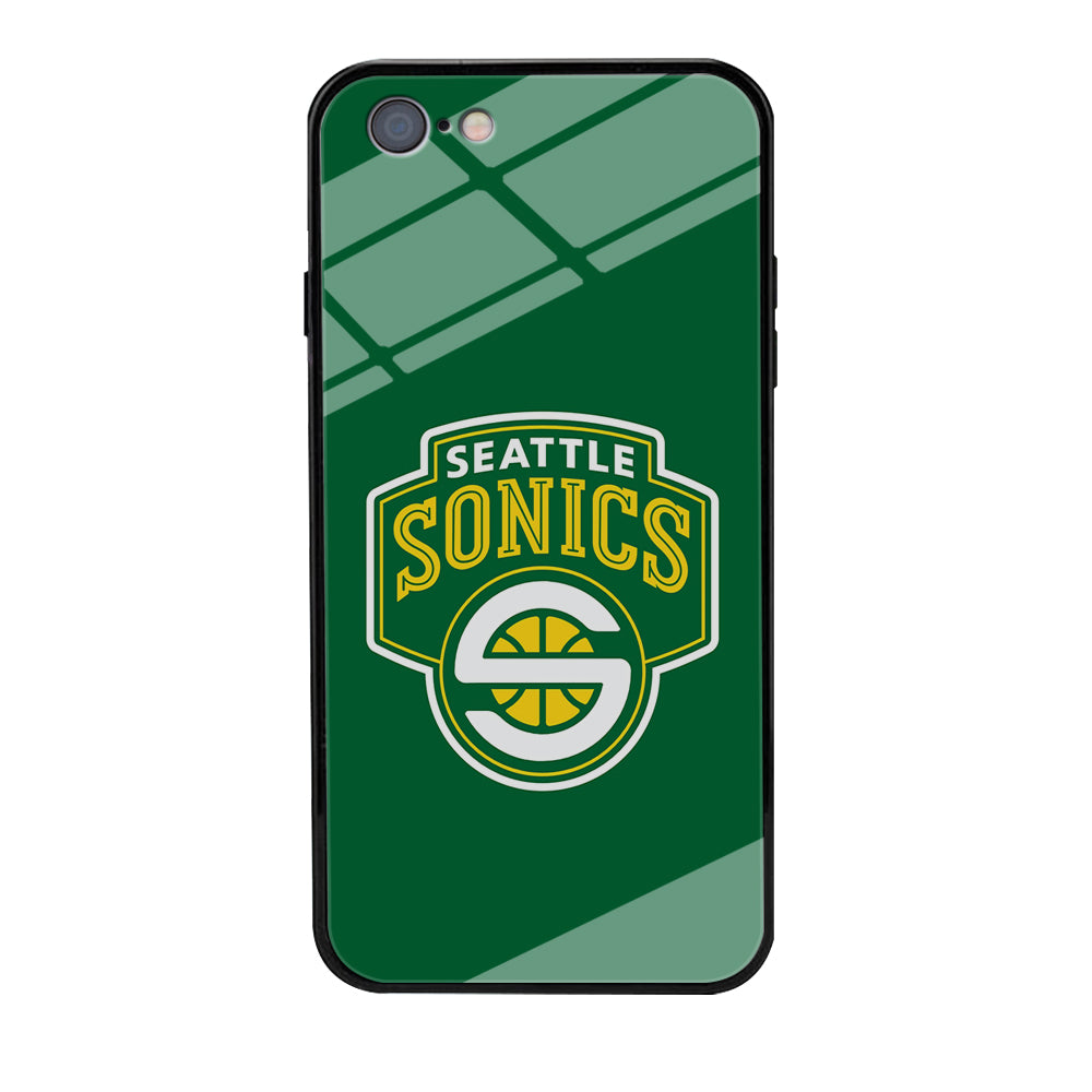 Seattle SuperSonics Logo iPhone 6 | 6s Case-Phone Case-Tempered Glass Case-Altracase