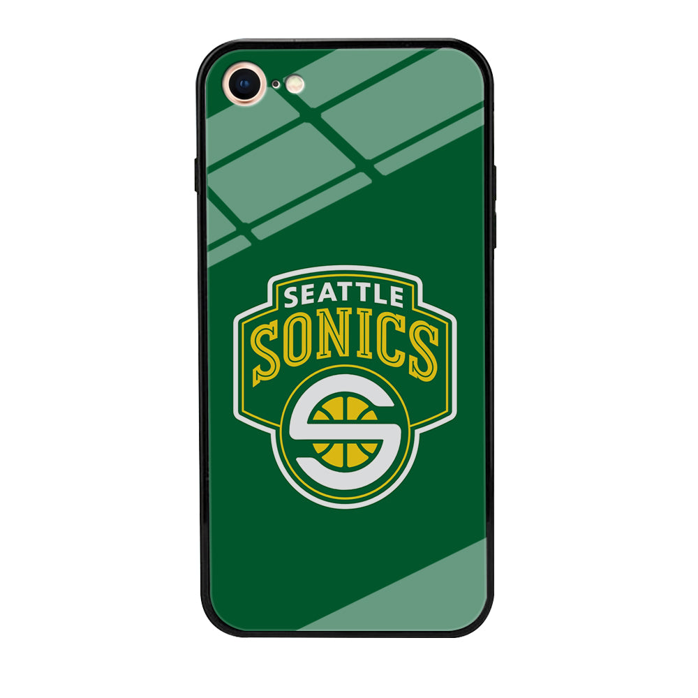 Seattle SuperSonics Logo iPhone 7 Case-Phone Case-Tempered Glass Case-Altracase