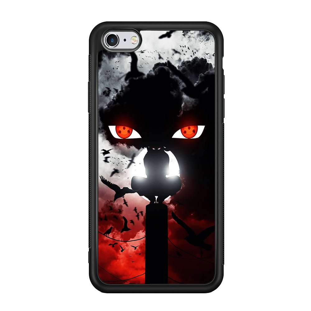Sharingan Itachi Uchiha iPhone 6 | 6s Case-Phone Case-Rubber Black (2D Case)-Altracase