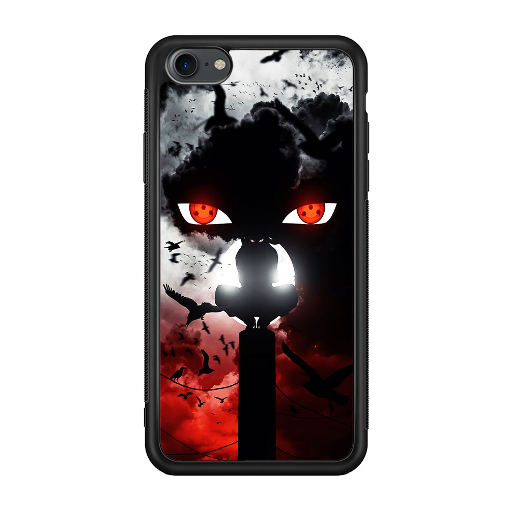 Sharingan Itachi Uchiha iPhone 7 Case-Phone Case-Rubber Black (2D Case)-Altracase