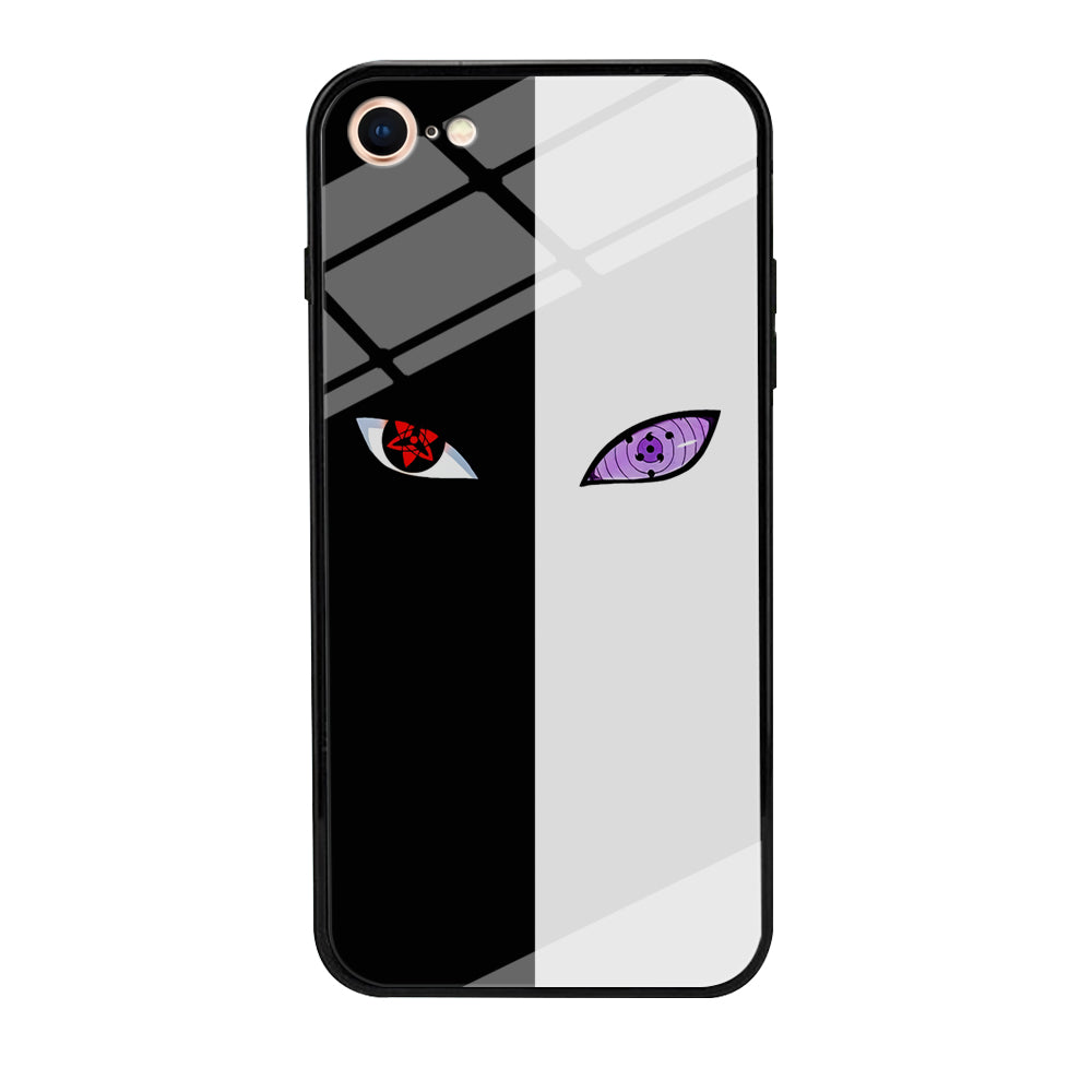 Sharingan Rinnegan Black White iPhone 7 Case-Phone Case-Tempered Glass Case-Altracase