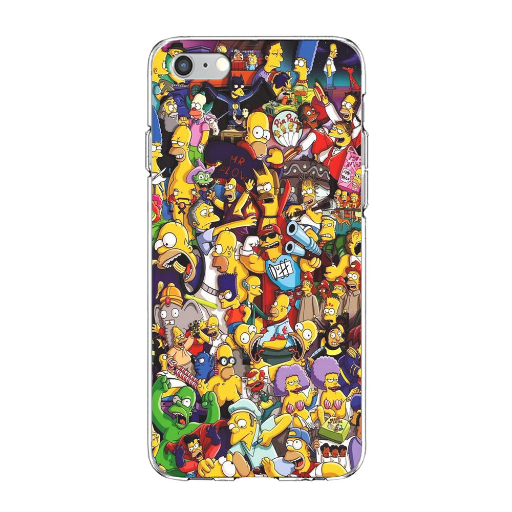 Simpson All Character iPhone 6 Plus | 6s Plus Case-Phone Case-Clear Soft Case-Altracase