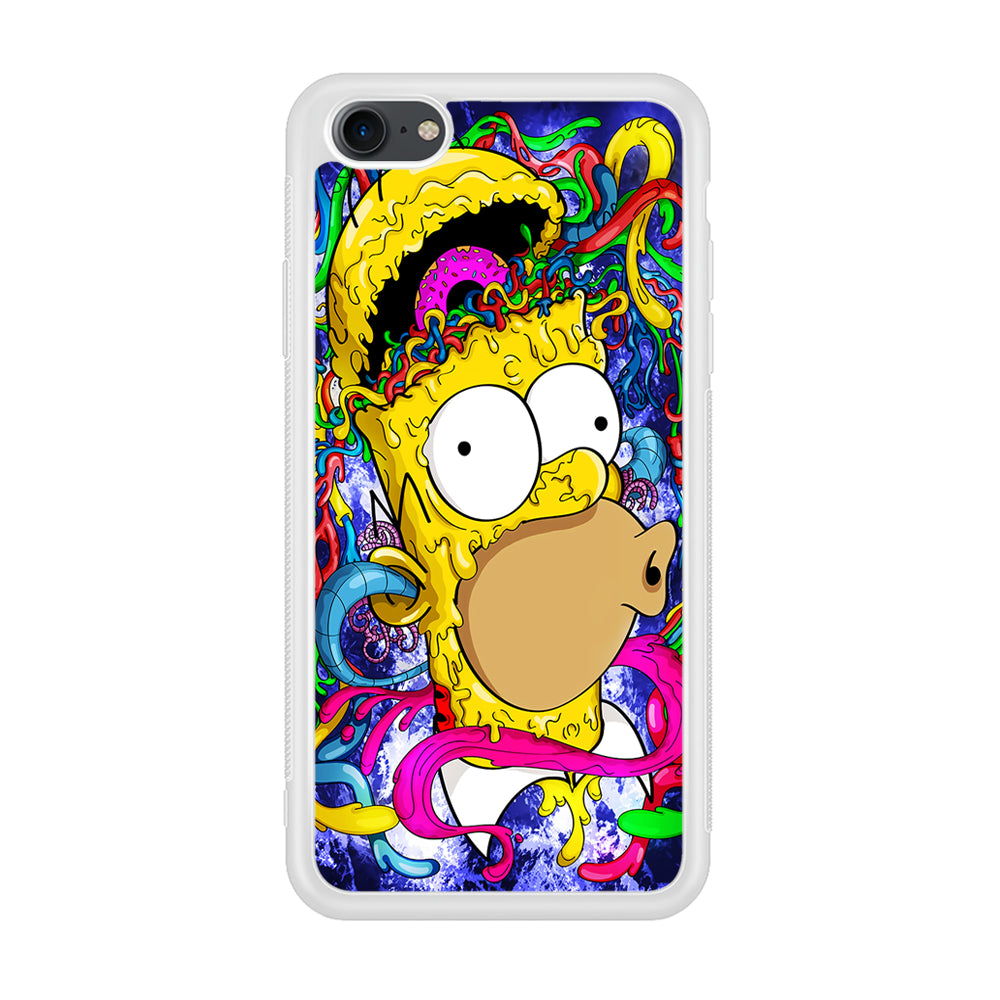 Simpson Homer Abstract iPhone 7 Case-Phone Case-Rubber White (2D Case)-Altracase